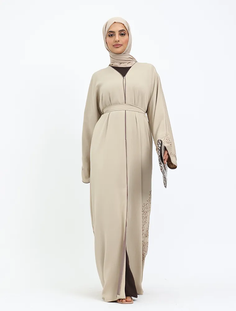 Beige Hareem Abaya